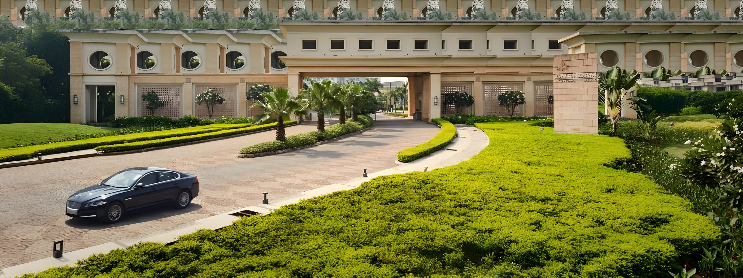 The majestic entrance gate, minutes away