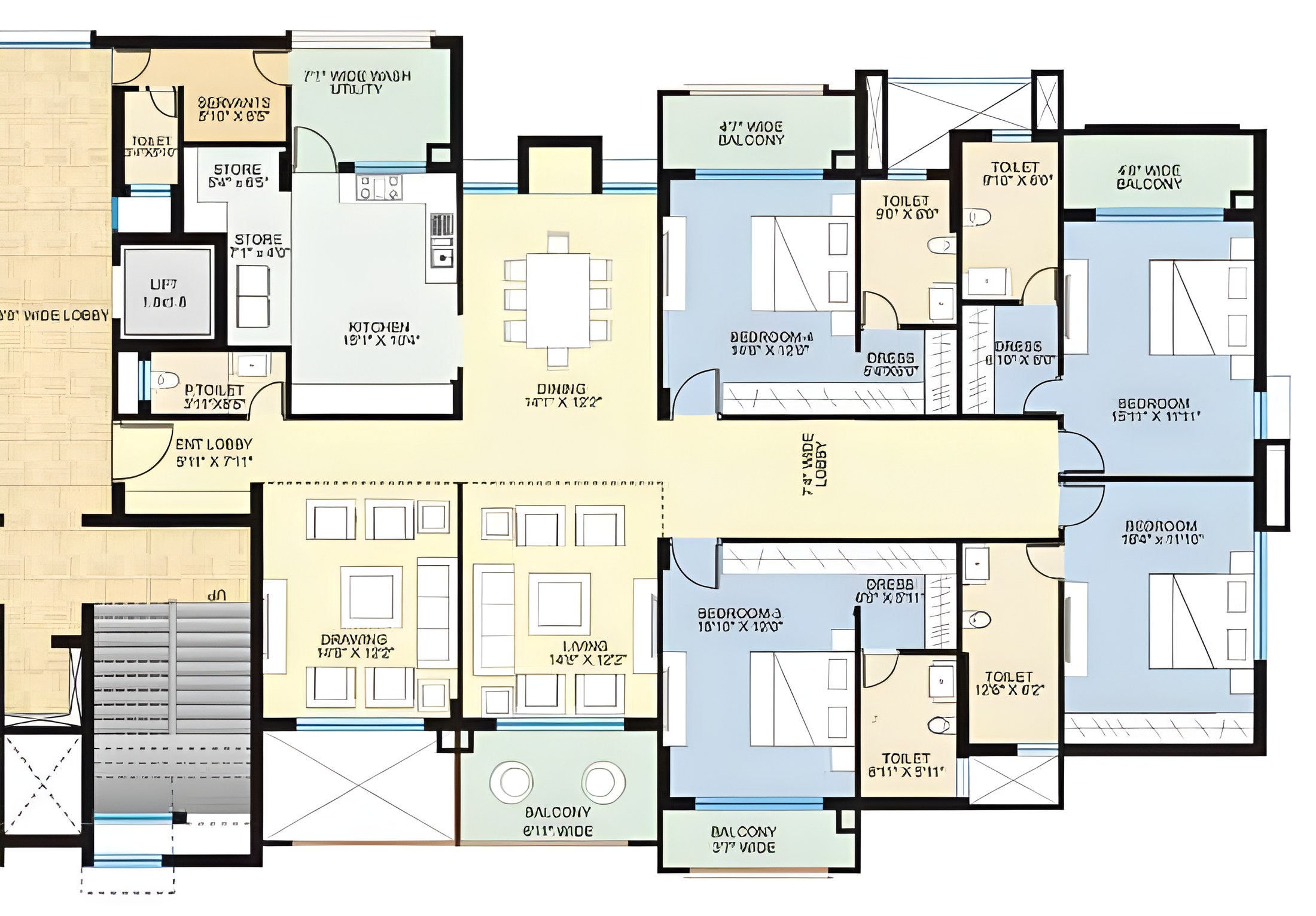 Arshiya 4 BHK floor plan