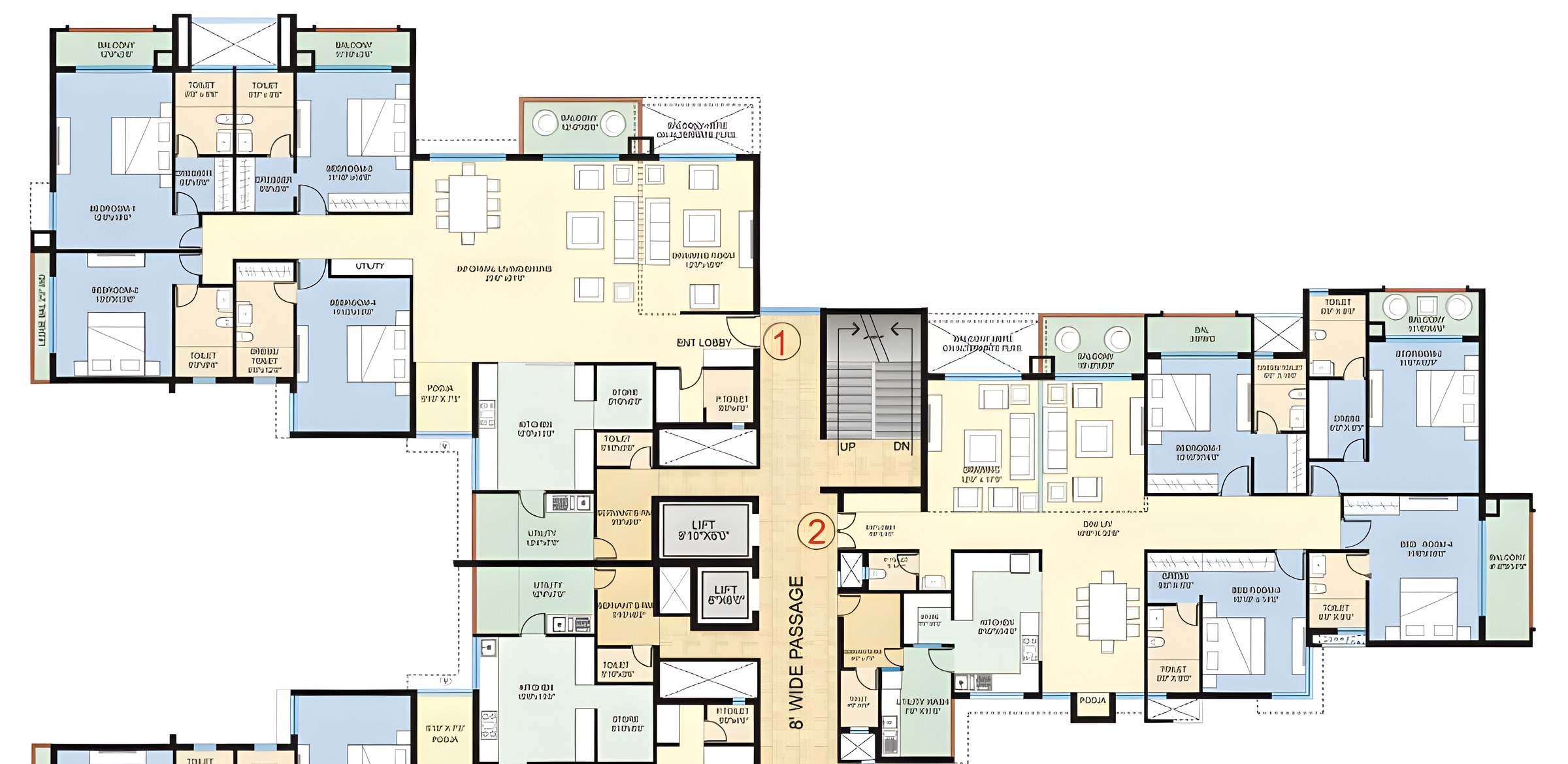Arshiya 5 BHK floor plan